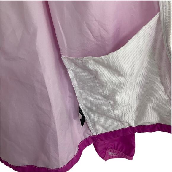 FILA Sport Windbreaker Jacket Ombre Neon Hooded Zipper Lightweight Rain XSmall - Picture 8 of 11